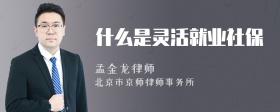 什么是灵活就业社保