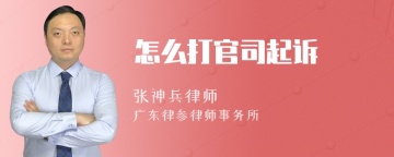 怎么打官司起诉