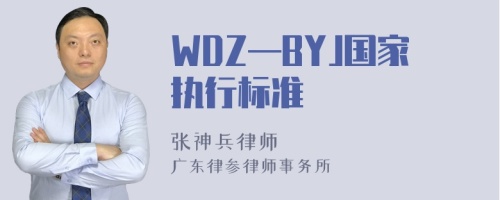 WDZ—BYJ国家执行标准