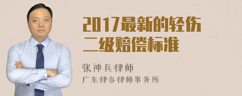 2017最新的轻伤二级赔偿标准