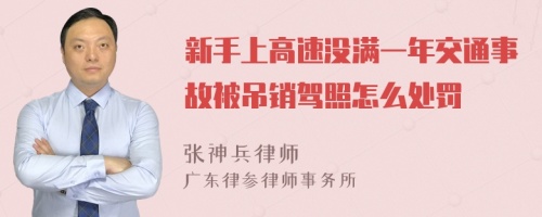 新手上高速没满一年交通事故被吊销驾照怎么处罚