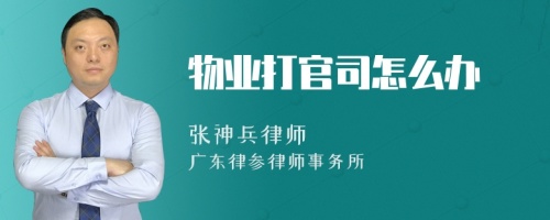 物业打官司怎么办