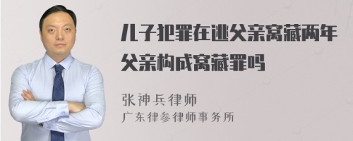 儿子犯罪在逃父亲窝藏两年父亲构成窝藏罪吗