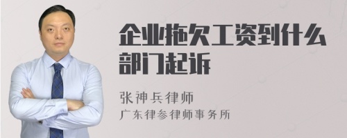 企业拖欠工资到什么部门起诉