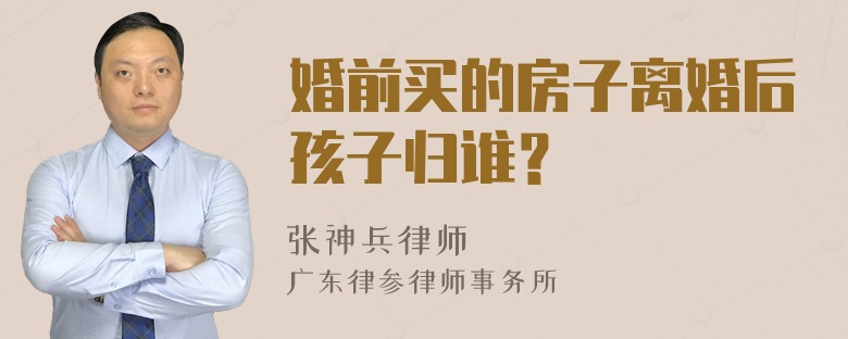 婚前买的房子离婚后孩子归谁？