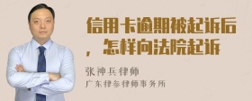 信用卡逾期被起诉后，怎样向法院起诉