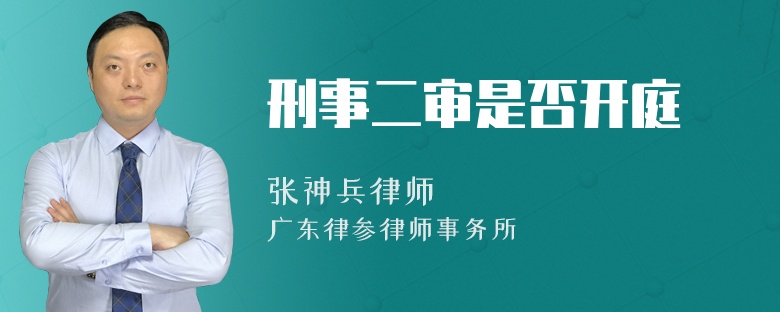 刑事二审是否开庭