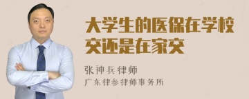 大学生的医保在学校交还是在家交