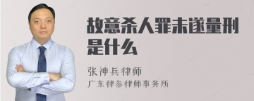 故意杀人罪未遂量刑是什么