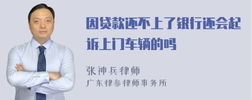 因贷款还不上了银行还会起诉上门车辆的吗