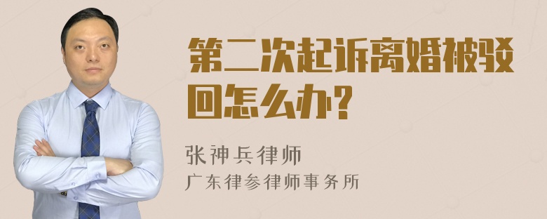 第二次起诉离婚被驳回怎么办?