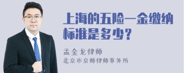 上海的五险一金缴纳标准是多少？