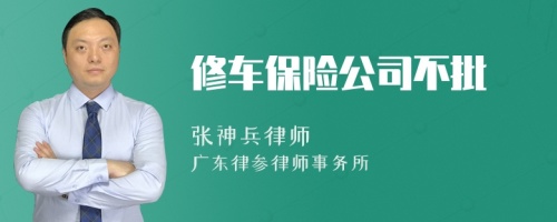 修车保险公司不批