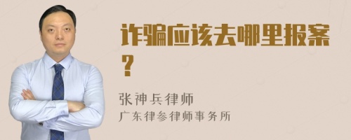 诈骗应该去哪里报案？