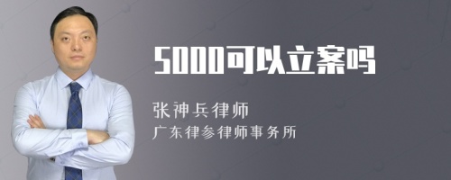 5000可以立案吗