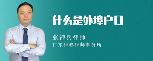 什么是外埠户口