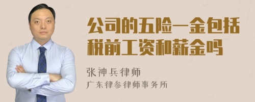 公司的五险一金包括税前工资和薪金吗