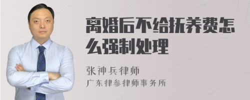 离婚后不给抚养费怎么强制处理