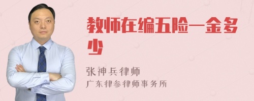 教师在编五险一金多少