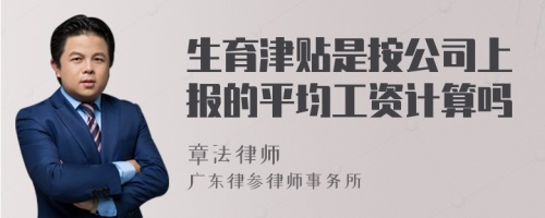 生育津贴是按公司上报的平均工资计算吗