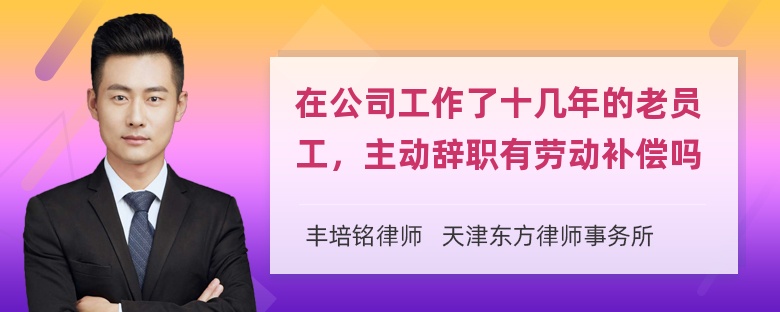 在公司工作了十几年的老员工，主动辞职有劳动补偿吗