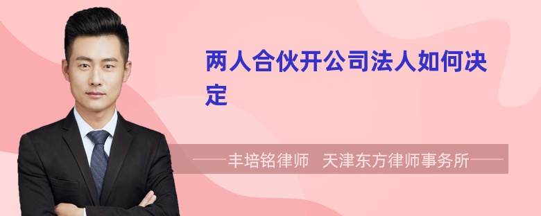 两人合伙开公司法人如何决定