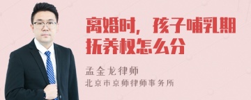 离婚时，孩子哺乳期抚养权怎么分