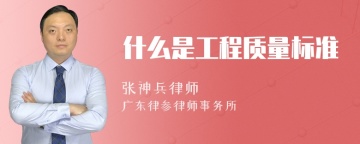 什么是工程质量标准