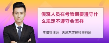 假释人员在考验期要遵守什么规定不遵守会怎样