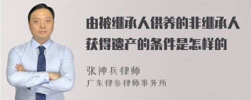 由被继承人供养的非继承人获得遗产的条件是怎样的