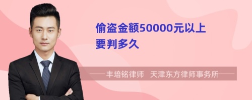 偷盗金额50000元以上要判多久