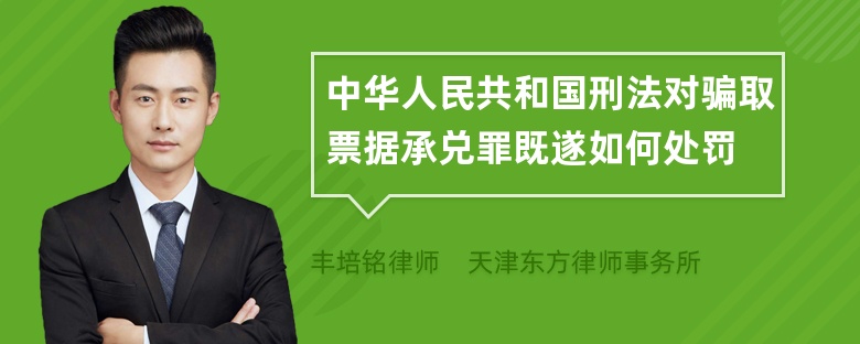 中华人民共和国刑法对骗取票据承兑罪既遂如何处罚