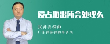 侵占派出所会处理么