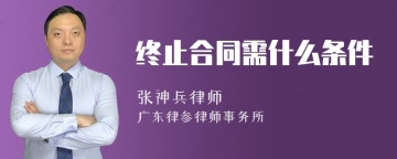 终止合同需什么条件