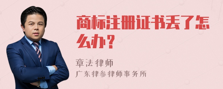 商标注册证书丢了怎么办？