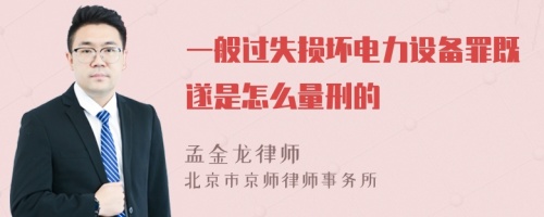 一般过失损坏电力设备罪既遂是怎么量刑的