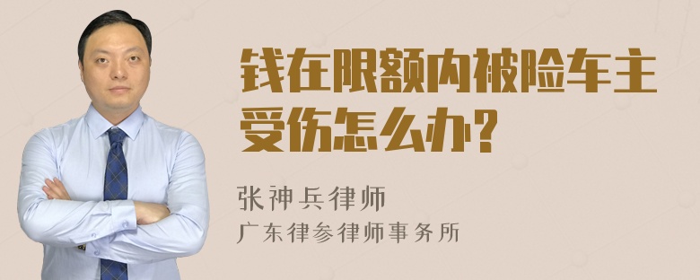 钱在限额内被险车主受伤怎么办?