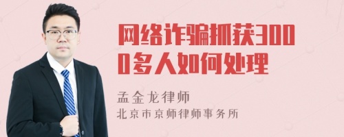 网络诈骗抓获3000多人如何处理