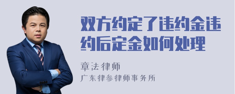 双方约定了违约金违约后定金如何处理