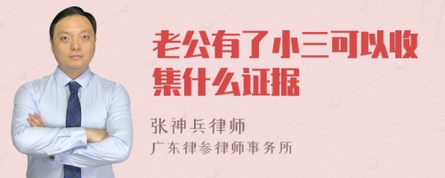 老公有了小三可以收集什么证据