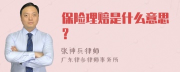 保险理赔是什么意思？