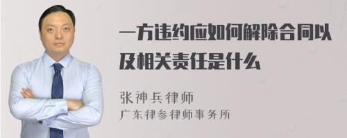 一方违约应如何解除合同以及相关责任是什么