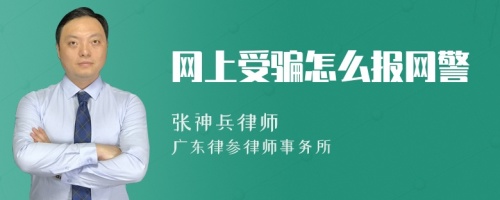 网上受骗怎么报网警