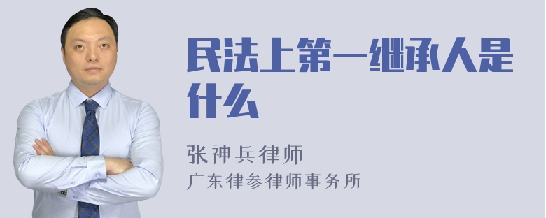 民法上第一继承人是什么