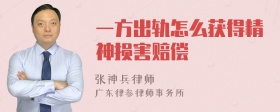 一方出轨怎么获得精神损害赔偿