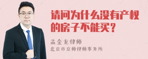 请问为什么没有产权的房子不能买？