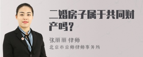 二婚房子属于共同财产吗？