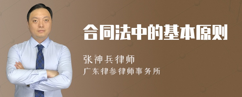 合同法中的基本原则