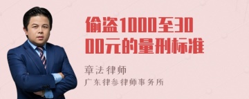 偷盗1000至3000元的量刑标准