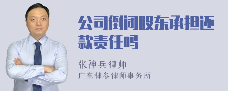 公司倒闭股东承担还款责任吗